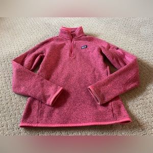 Pink Patagonia Better Sweater 1/4 Zip F